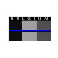 Ecusson / Patch "Belgian Blue Line" (Noir et Blanc)